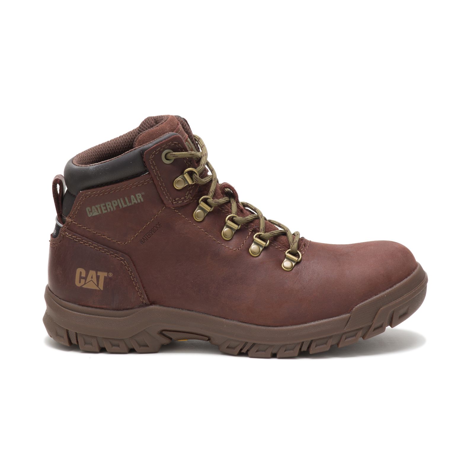 Caterpillar Mae Steel Toe Waterproof - Womens Work Boots - Brown - NZ (759ZJPXAQ)